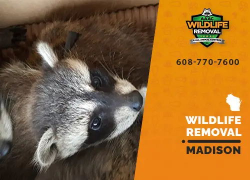 Madison Wildlife Removal professional removing pest animal
